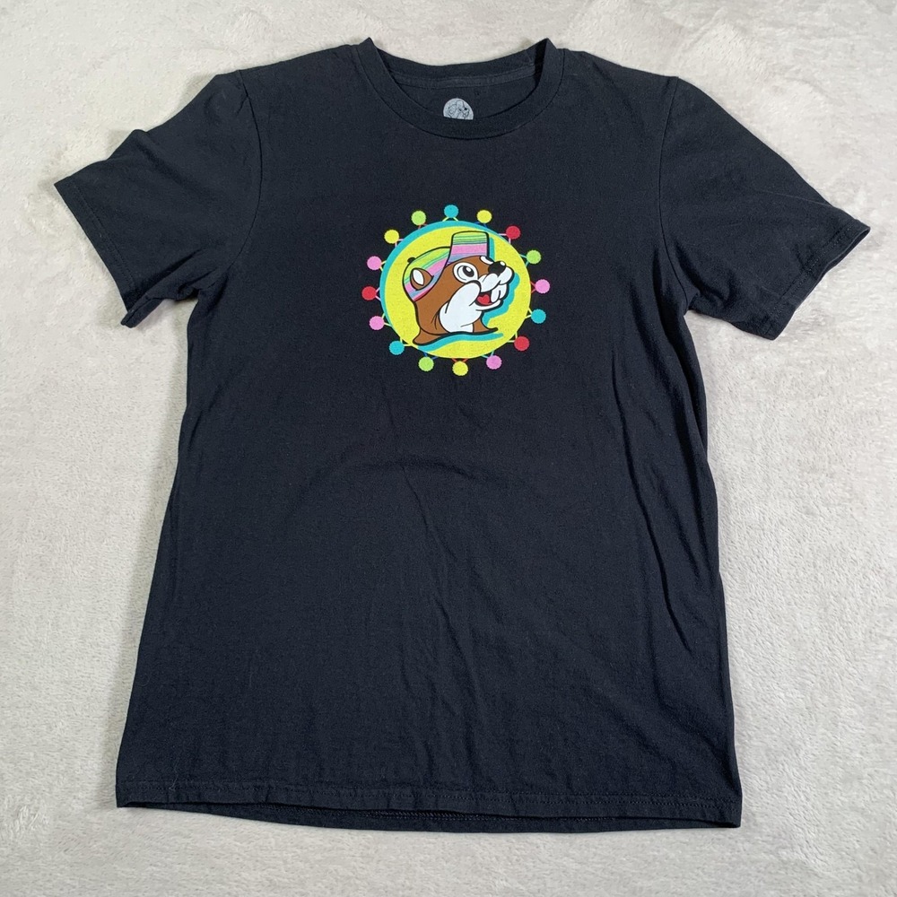 Buc-ee's Shirt Adult‎ Small Black Funny Texas Beaver Y'all Do Accent Tee Graphic